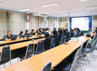 การประชุมชี้แจงผลการจัดชั้นความเข้มแข็งสหกรณ์และกลุ่มเกษตรกร ประจำปี พ. ศ. 2568 และกรอบการประเมินผลจัดชั้นความเข้มแข็งสหกรณ์และกลุ่มเกษตรกร ประจำปี พ.ศ. 2569 ในการนี้นายศิวกร ศรีภักดี สหกรณ์จังหวัดนครศรีธรรมราช พร้อมด้วยบุคลากร ร่วมรับฟังการชี้แจงดังกล่ ... พารามิเตอร์รูปภาพ 8